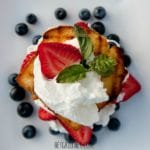 Grilled Lemon Cake with Berries and Cream 1