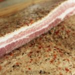 Homemade Bacon after Cure