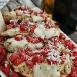 Grilled Chicken with Balsamic Tomatoes and Smoked Mozzarella