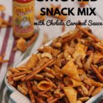 Sweet & Spicy Smoked Snack Mix with Cholula Caramel Sauce