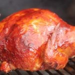 Smoked Pulled Chicken Recipe with Whiskey Peach Injection
