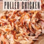 whiskey peach smoked pulled chicken