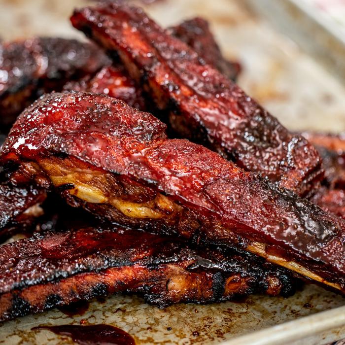 Crispy Sticky Smoked Spare Ribs