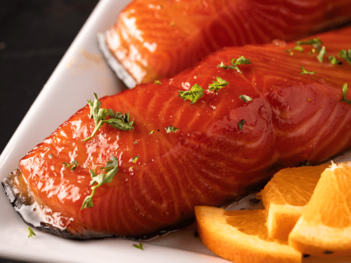 Smoked Salmon with Maple Orange Glaze