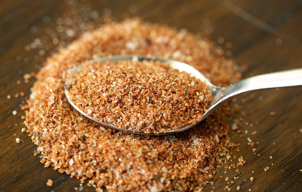 chipotle seasoning on a spoon.