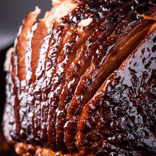 Smoked Spiral Ham with a Maple Bourbon Glaze