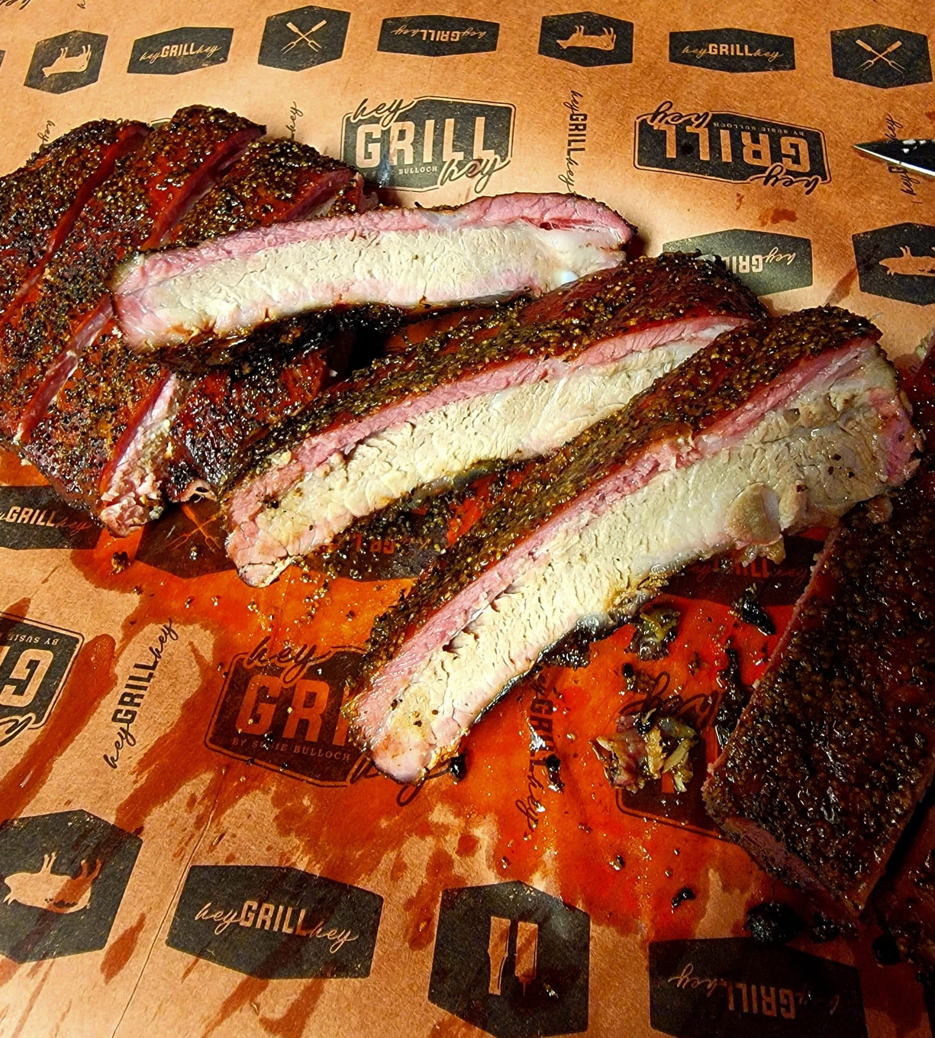 ribs on butcher paper 