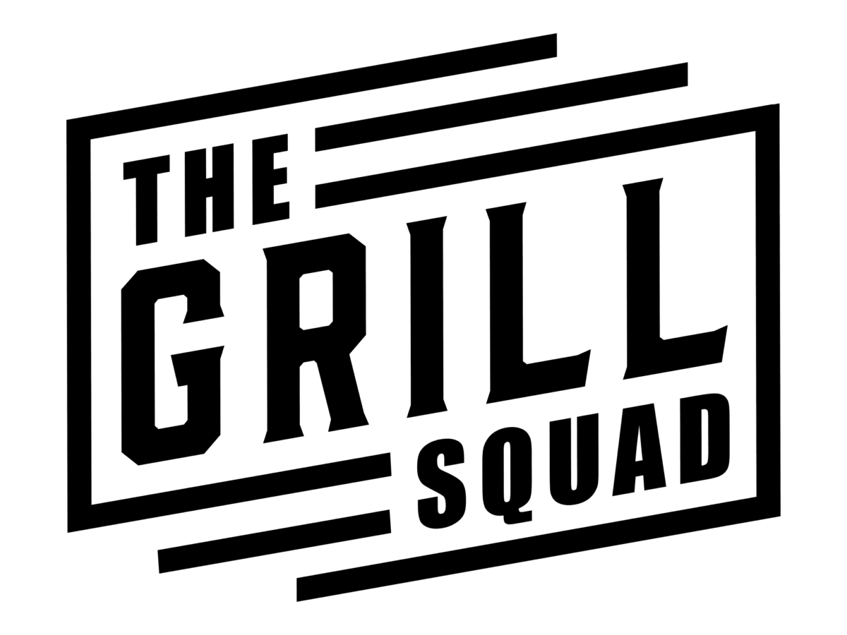 Black writing on a white background that says "The grid team"