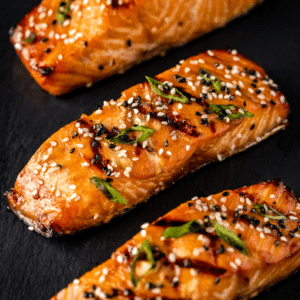 Grilled Teriyaki Salmon - Hey Grill, Hey