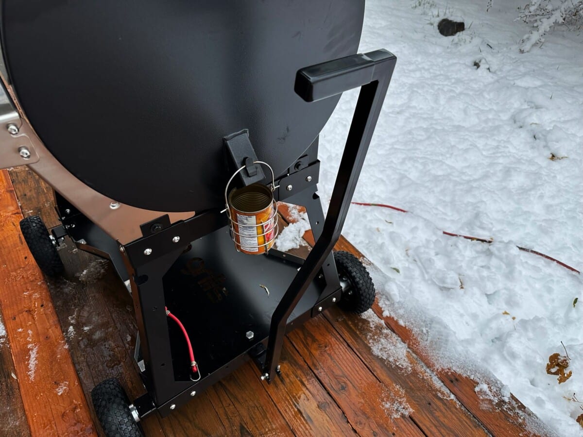 pull handle, steering system, and drip cup of the silverbac at