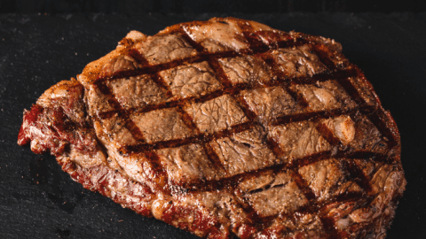 Pellet grill ribeye best sale