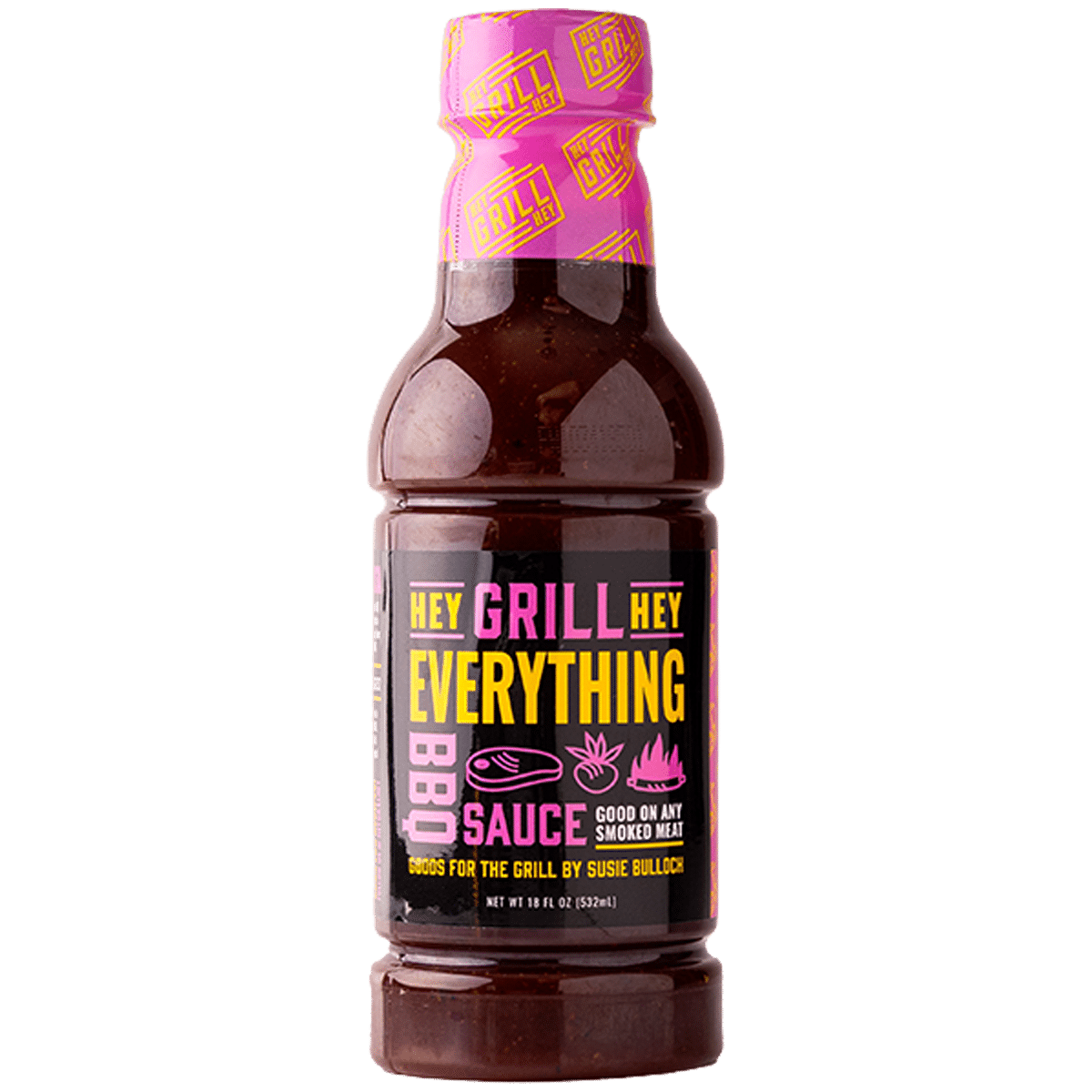 A 16 ounce bottle of Everything BBQ Sauce.